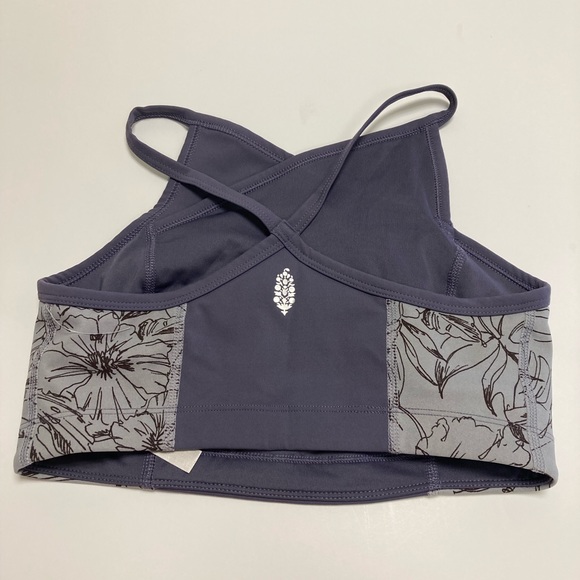 NWOT - Free People Women's Fired Up Yoga Sports Bra - Purple Combo - Picture 5 of 10